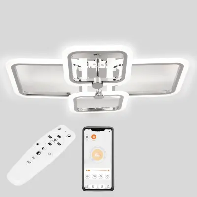 Стельова LED люстра Sunlight 5667/2+2 хром Стельова LED люстра Sunlight 5667/2+2 хром