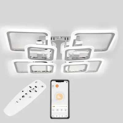 Стельова LED люстра Sunlight 5331/4+4 хром Стельова LED люстра Sunlight 5331/4+4 хром