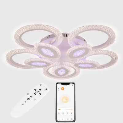 Стельова LED люстра Sunlight 5809/5+5 Білий
