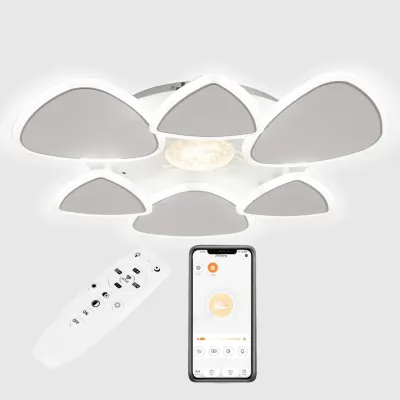 Стельова LED люстра Sunlight 5889/3+3 Білий Стельова LED люстра Sunlight 5889/3+3 Білий