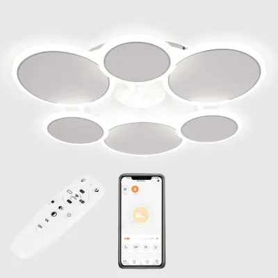 Стельова люстра LED Sunlight 5890/3+3 Білий