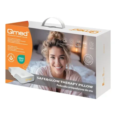 Ортопедическая подушка Qmed Safe&Glow Therapy Pillow 65x41x10,7 см
