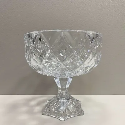Конфетница Yujing 7081-2 Diamond 17.8 см Конфетница Yujing 7081-2 Diamond 17.8 см