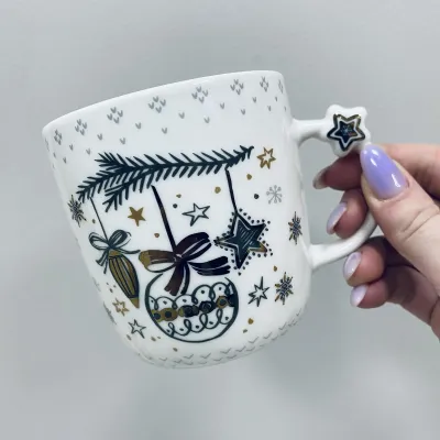 Чашка порцелянова BonaDi 311-135 Beautiful Winter Іграшки 360 мл Чашка порцелянова BonaDi 311-135 Beautiful Winter Іграшки 360 мл