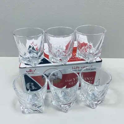 Набір чарок Quadro Yujing GlassWare 3139/1745 6 шт 50 мл