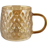 Стеклянная кружка BonaDi Amber 350 мл Коричневый DP231593