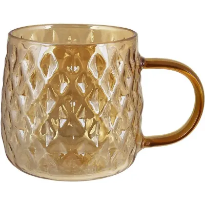 Скляний кухоль BonaDi Amber 350 мл Коричневий DP231593