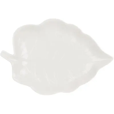 Блюда фарфоровые BonaDi White City Leaf набор 30х20 см Белый 2 шт DP231691