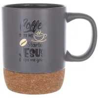 Чашка з пробковою основою BonaDi Coffee Time 400 мл Різнокольоровий DP231731 Чашка з пробковою основою BonaDi Coffee Time 400 мл Різнокольоровий DP231731