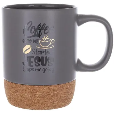 Чашка с пробковым основанием BonaDi Coffee Time 400 мл Разноцветный DP231731