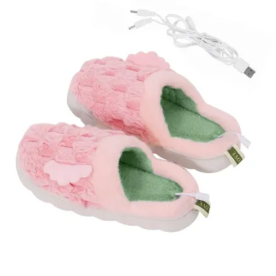Домашні кімнатні капці No Brand A-232 USB Pink з підігрівом 23 см Домашні кімнатні капці No Brand A-232 USB Pink з підігрівом 23 см