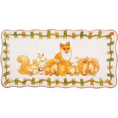 Блюда прямоугольные набор BonaDi Fox in the clearing 41х20 см Разноцветный 2 шт DP232130