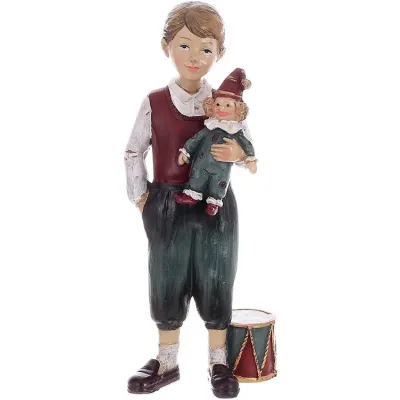 Настольная фигурка Boy with a clown 21cm Ретро стиль BonaDi DP232168