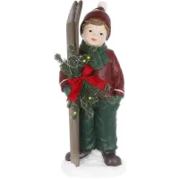 Настольная фигурка BonaDi Boy on skis Ретро стиль 21 см Разноцветный (232170) Настольная фигурка BonaDi Boy on skis Ретро стиль 21 см Разноцветный (232170)