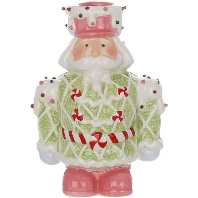 Набор подсвечников BonaDi Gingerbread Soldier 8.5х6х13 см 2 шт Зеленый (DP232342)