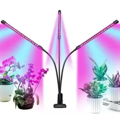 Фітолампа для домашніх рослин Supretto LED Supretto 30 Вт Чорний (2104618334)