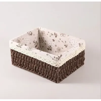Плетеная корзина для хранения из лозы ANbeauty 22,5х16х11 см Brown (AN0103436)