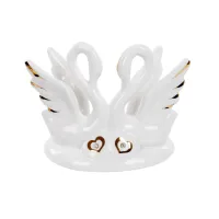 Декоративна статуетка Lefard Love Swan 12.5 см Білий (232346)