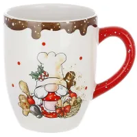 Новогодняя кружка BonaDi Gingerbread from the gnome cook 550 мл Разноцветный DP232356