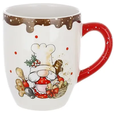 Новогодняя кружка BonaDi Gingerbread from the gnome cook 550 мл Разноцветный DP232356