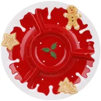 Менажница сервировочная на 4 секции BonaDi Gingerbread man 35х3 см Разноцветный DP232370