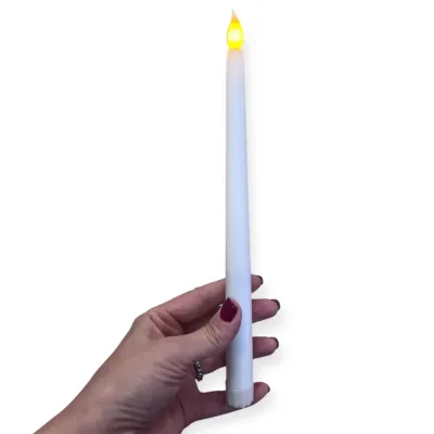 Светлодиодная свечка на батарейках Leeseph LED 27 см Белый