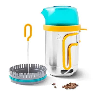 Набор чайник с френч-прессом Biolite Campstove KettlePot & Coffee Set 1,5 л Мультицвет (1033-BLT BNA0101)