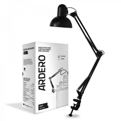 Настільний світильник Ardero DE1430ARD E27 Black Настільний світильник Ardero DE1430ARD E27 Black