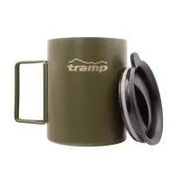 Термокухоль зі складаними ручками та напувалкою Tramp UTRC-142 500 мл olive