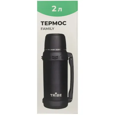 Термос для чаю Tribe Family line T-DG-0001 2 л чорний Термос для чаю Tribe Family line T-DG-0001 2 л чорний