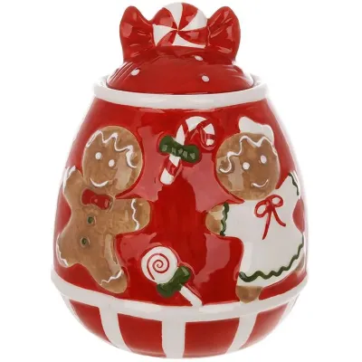 Місткість з кришкою BonaDi Merry Gingerbread для сипучих продуктів 600 мл Різнокольоровий DP233116 Місткість з кришкою BonaDi Merry Gingerbread для сипучих продуктів 600 мл Різнокольоровий DP233116