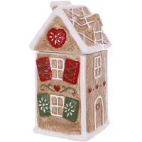 Емкость с крышкой BonaDi Gingerbread House для сыпучих продуктов 1000 мл Разноцветный DP233119