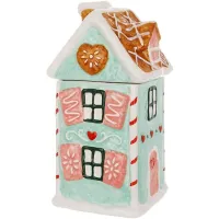 Емкость с крышкой BonaDi Marshmallow-Gingerbread House для сыпучих продуктов 1000 мл Разноцветный DP233120