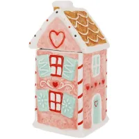 Емкость с крышкой BonaDi Marshmallow-Gingerbread House для сыпучих продуктов 1000 мл Разноцветный DP233121