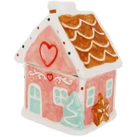 Емкость с крышкой BonaDi Marshmallow-Gingerbread House для сыпучих продуктов 350 мл Разноцветный DP233123