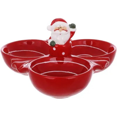 Цукерниця новорічна BonaDi Santa with gifts 23х11 см Різнокольоровий DP233133