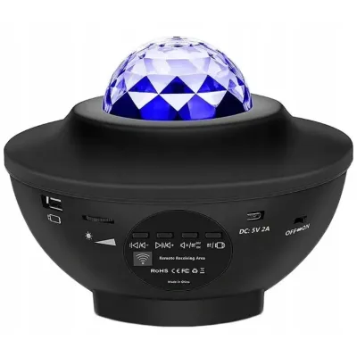 Проектор нічник зоряного неба OPT-TOP галактика з пультом і колонкою Bluetooth LY-427 Чорний (2104618353)