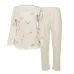 Комплект жіночої піжами No Brand 301 Bear 2XL White-Pink