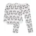 Женская пижама No Brand Panda XL White-Black