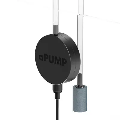 Компресор для акваріумів Collar Aqualighter aPUMP безшумний до 100 л Чорний (15277)