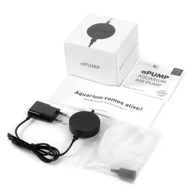 Компресор для акваріумів Collar Aqualighter aPUMP безшумний до 100 л Чорний (15277)