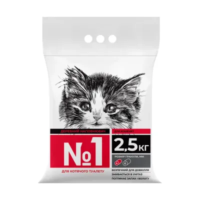 Древесный наполнитель для котят Collar №1 гранула 4 мм 2.5 кг (15357) Древесный наполнитель для котят Collar №1 гранула 4 мм 2.5 кг (15357)