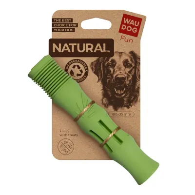 Игрушка для собак Collar WAUDOG Fun Natural Палка биоразлагаемая резина 18 см Зеленый (15425)