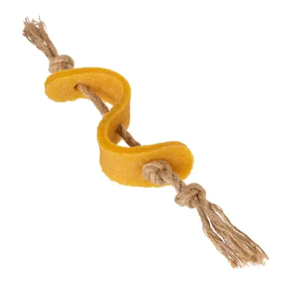 Іграшка для собак Collar Долар GiGwi Gum Gum екорезина джут 13,5 см Помаранчевий (15489)