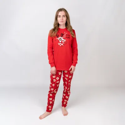 Піжама жіноча новорічна з начосом Dexter’s cozy М Різнокольоровий Піжама жіноча новорічна з начосом Dexter’s cozy М Різнокольоровий