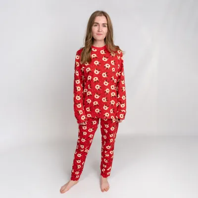 Пижама женская новогодняя с начесом Dexter’s deer XL Разноцветный