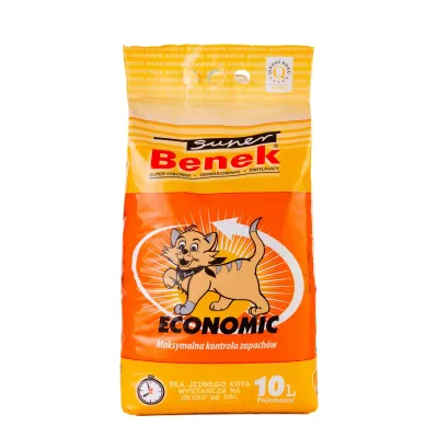 Наполнитель бентонитовый для кошачьих туалетов Super Benek Экономик 10 л (7013709)
