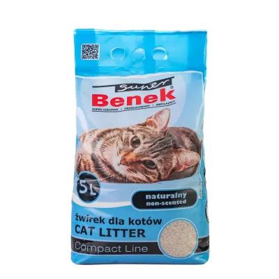 Наполнитель бентонитовый для кошачьих туалетов Super Benek Компакт 5 л (7010036) Наполнитель бентонитовый для кошачьих туалетов Super Benek Компакт 5 л (7010036)