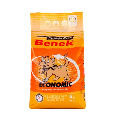 Наполнитель бентонитовый для кошачьих туалетов Super Benek Экономик 5 л (7012696)