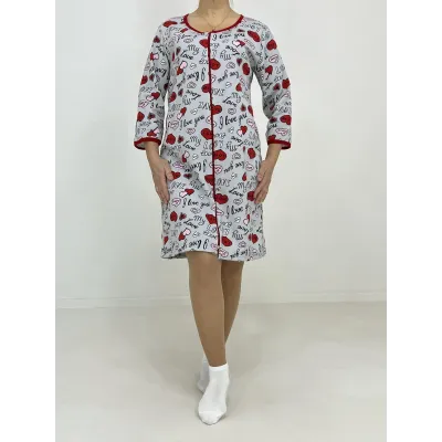 Халат жіночий на блискавці Triko Love 52-54 Різнокольоровий (80024090-3)